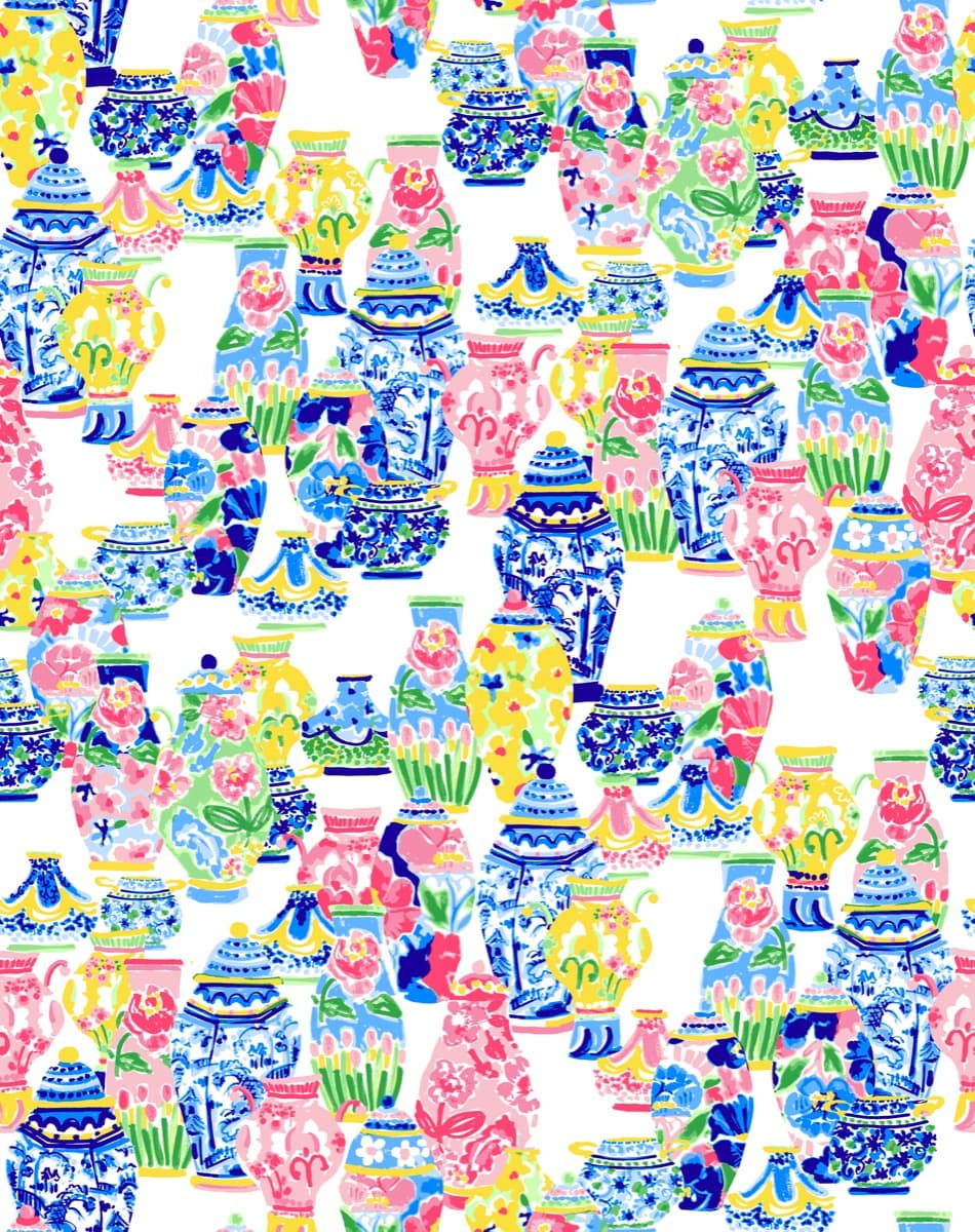 Ginger Jars print, Multi
